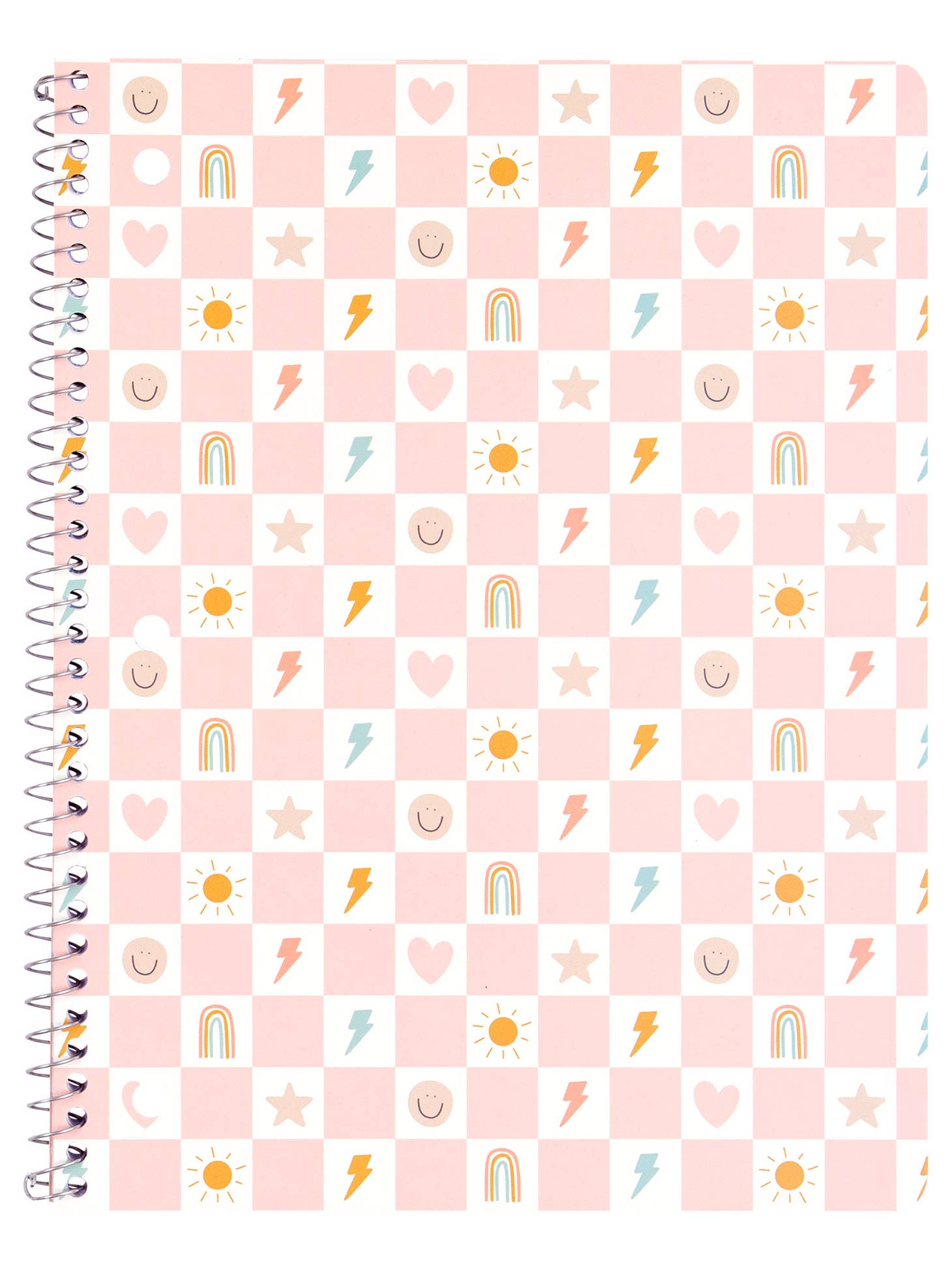 Checkerboard Icons Spiral Notebook - Favorite Little Things Co