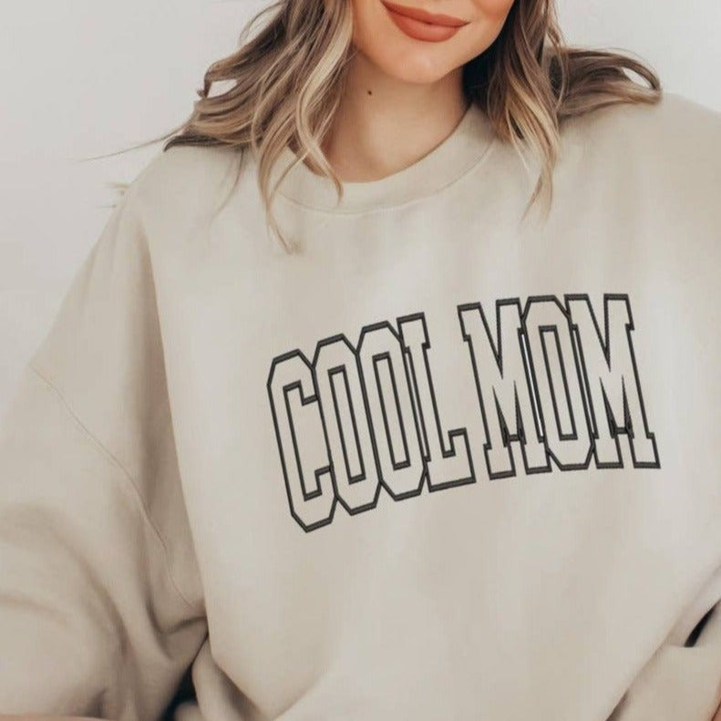 Cool Mom Embroidered Sweatshirt - Favorite Little Things Co