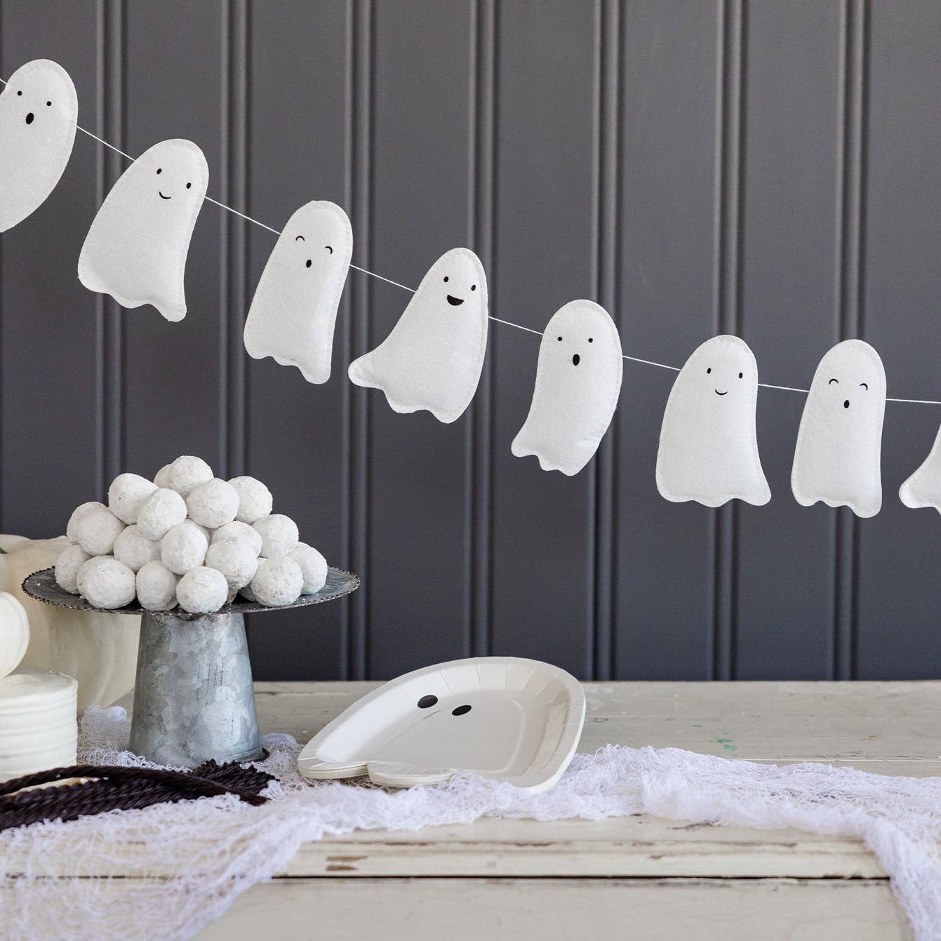 Ghost Puffy Felt Banner - Favorite Little Things Co