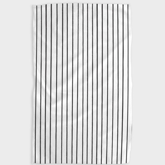 Geometry Black & White Stripes Kitchen Tea Towel - Favorite Little Things Co