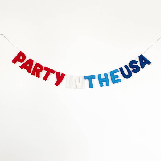 Party in the USA Felt Banner
