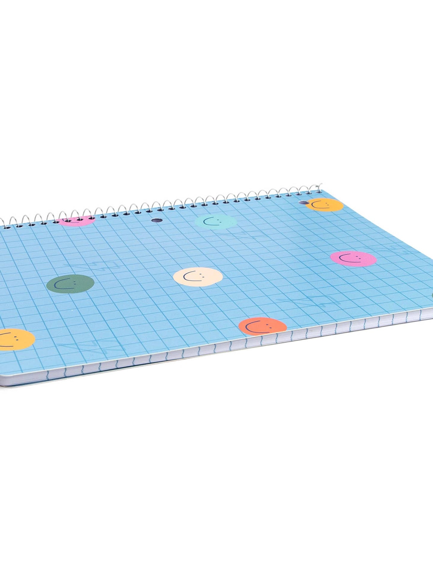 Smiley Grid Spiral Notebook - Favorite Little Things