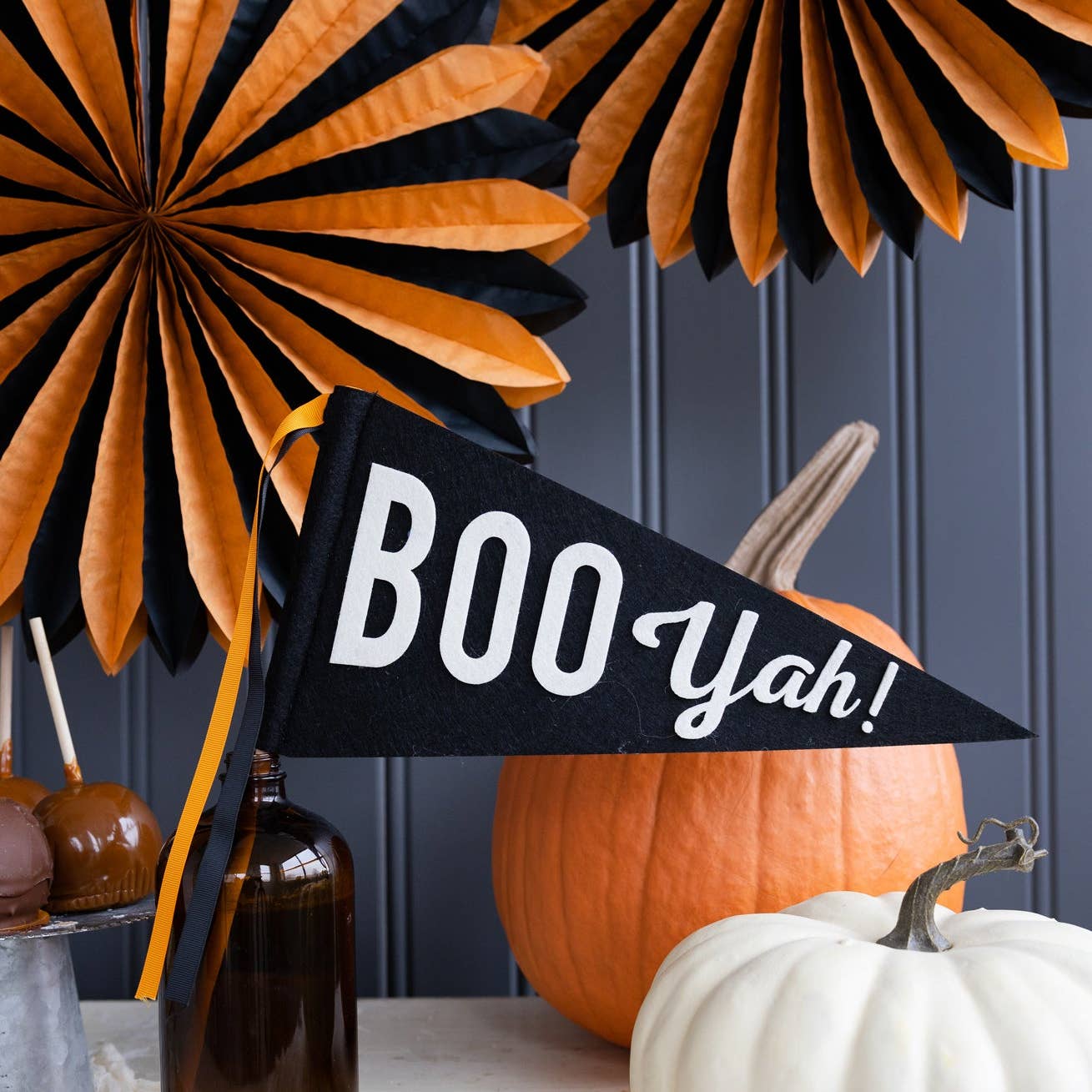 Boo Yah! Felt Pennant Banner - Favorite Little Things Co