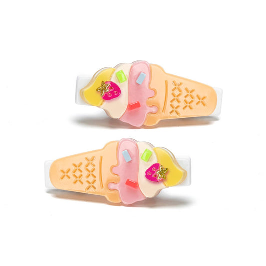 Melting Ice Cream Pastel Colors Alligator Clips