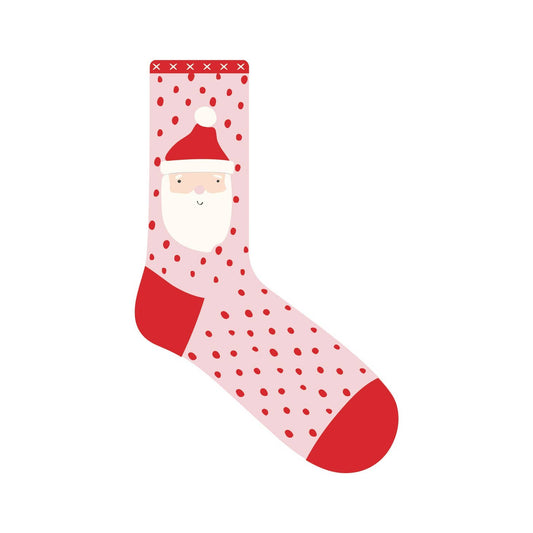 Whimsy Santa Head Child Socks