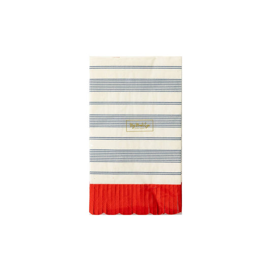 Striped Scallop Dinner Napkins