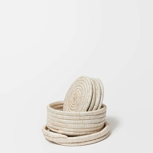 Woven Coaster Boxed Set White | Favorite Little Things