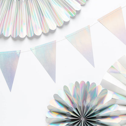 Holographic Pennant Banner - Favorite Little Things