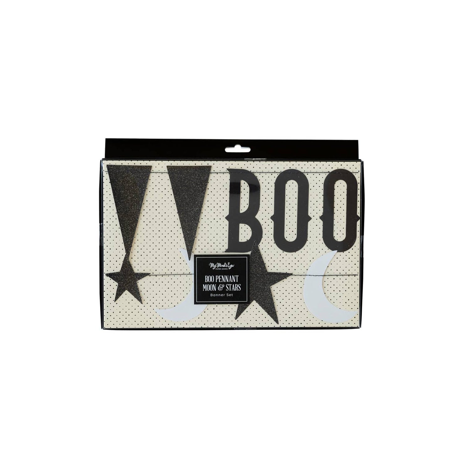 Vintage Halloween Boo with Stars Banner Set