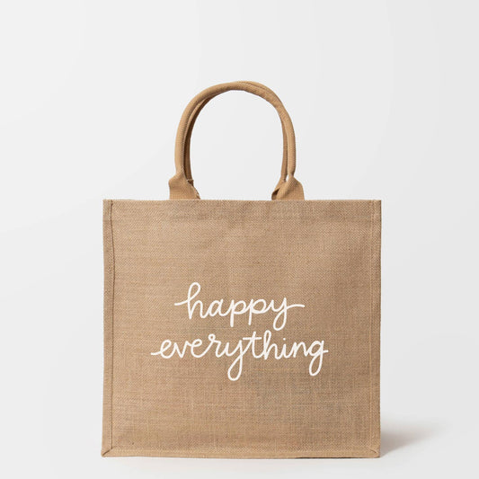 Large Reusable Shopping Tote - Happy Everything