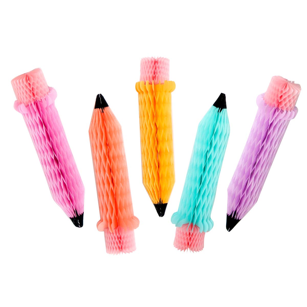 Honeycomb Rainbow Pencils