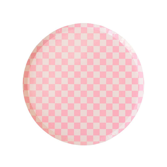 Check It! Tickle Me Pink Plates - 2 Size Options - Favorite Little Things Co