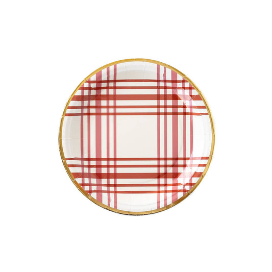 Harvest Plaid 9" Round Plates