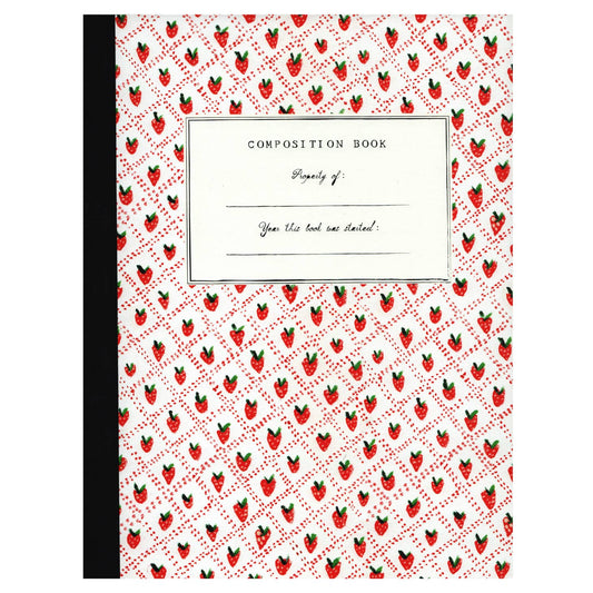 Strawberries Composition Book