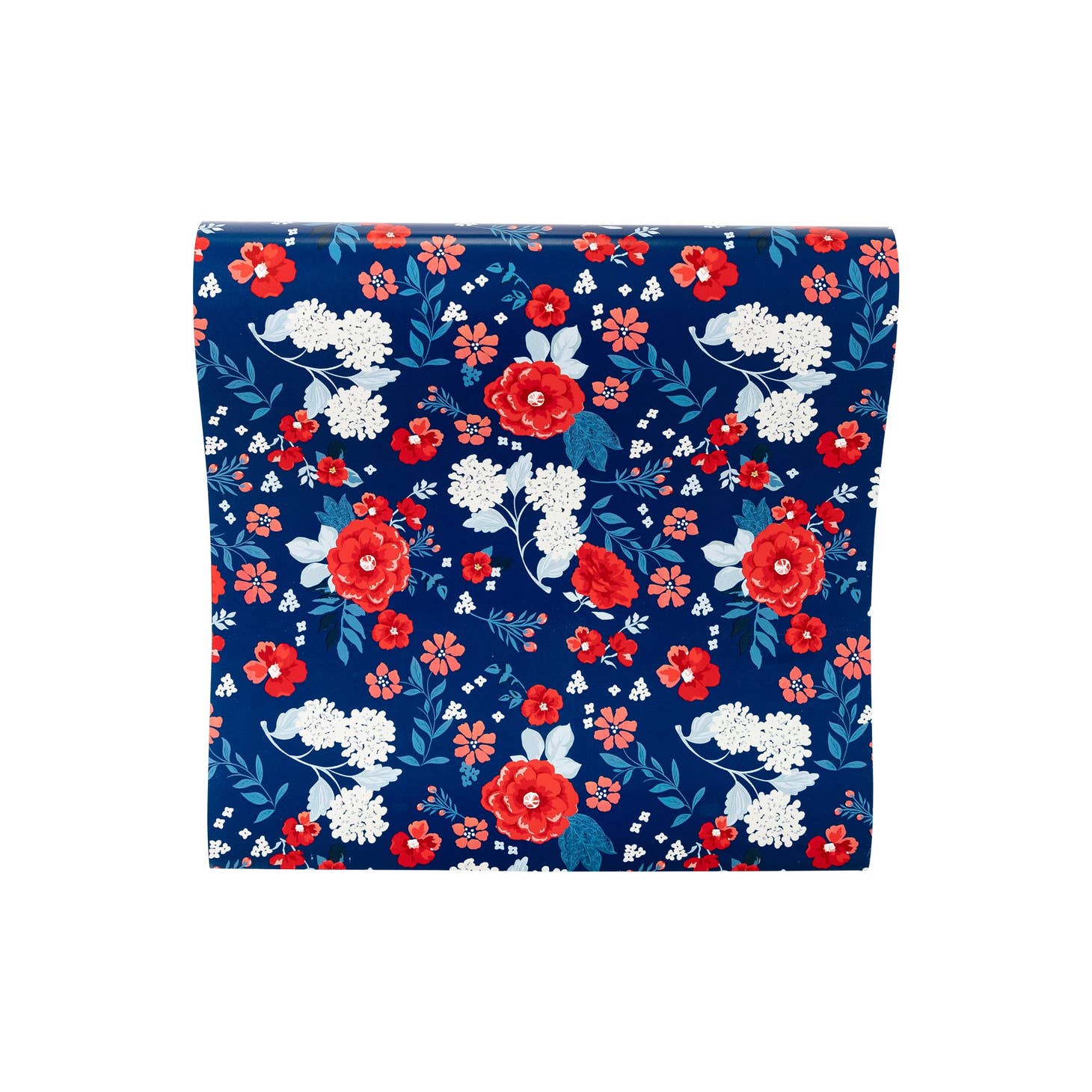 Blue Floral Paper Table Runner - Favorite Little Things Co