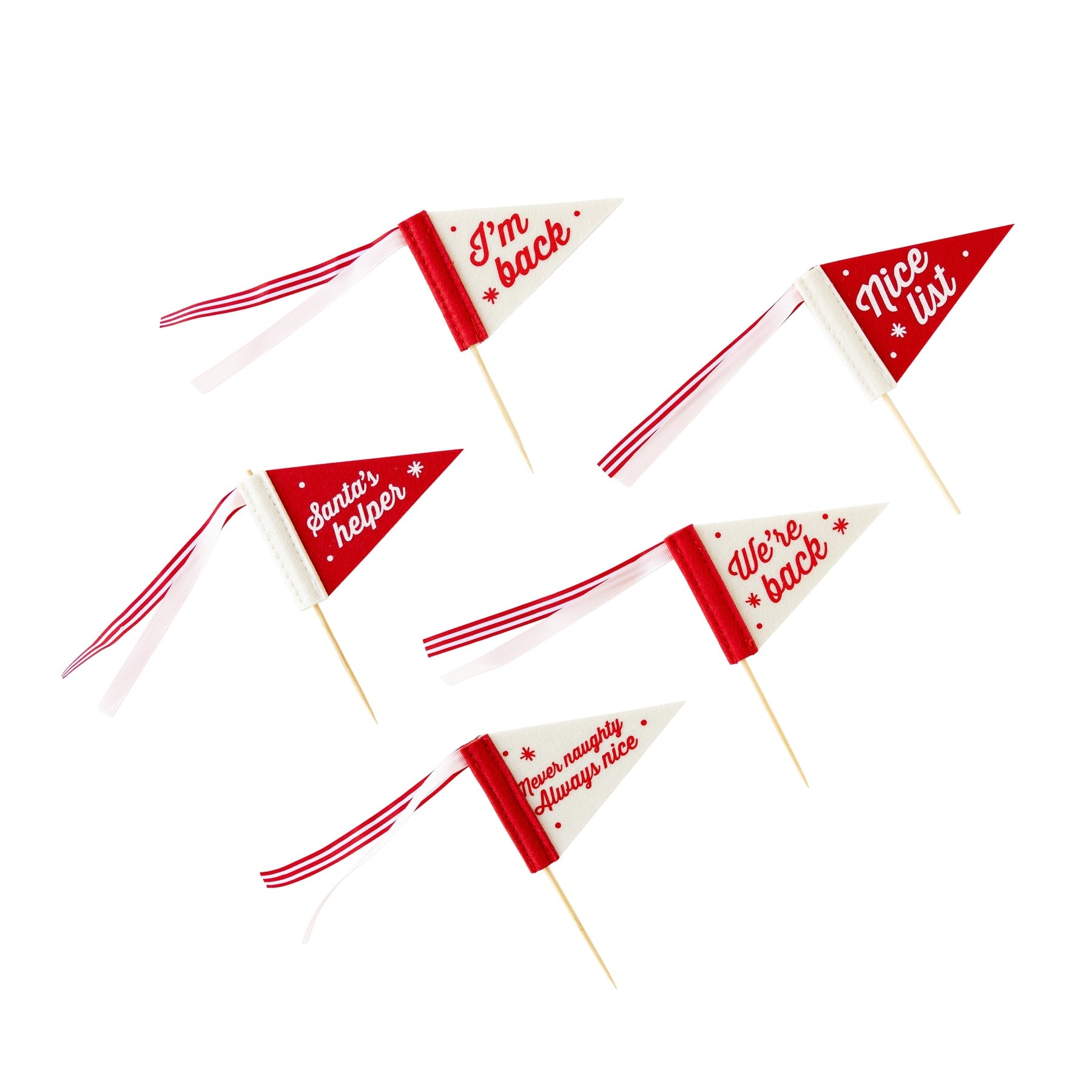 Elf Mini Felt Pennant Flags - Favorite Little Things Co