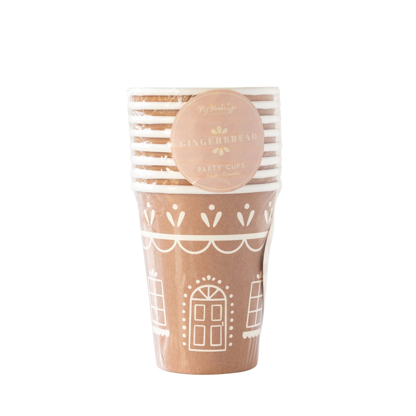 Gingerbread House Paper Party Cups With Handle - Favorite Little Things Co