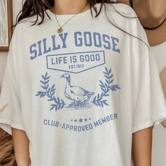 Silly Goose Oversized Graphic Tee