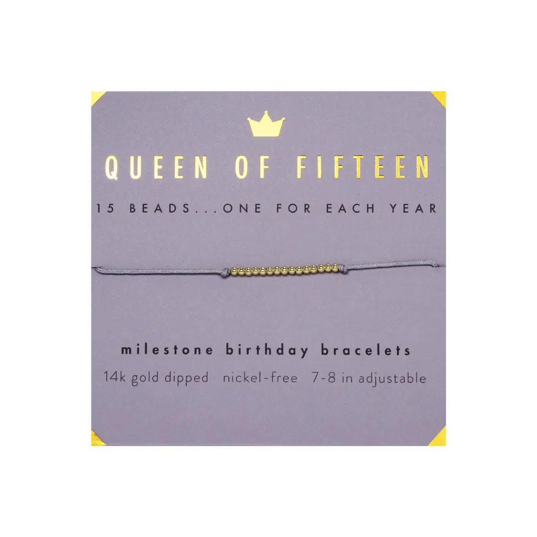 Milestone Birthday Bracelet - Fifteen