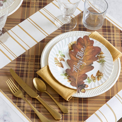 Autumn Plaid Paper Placemats-Favorite Little Things Co