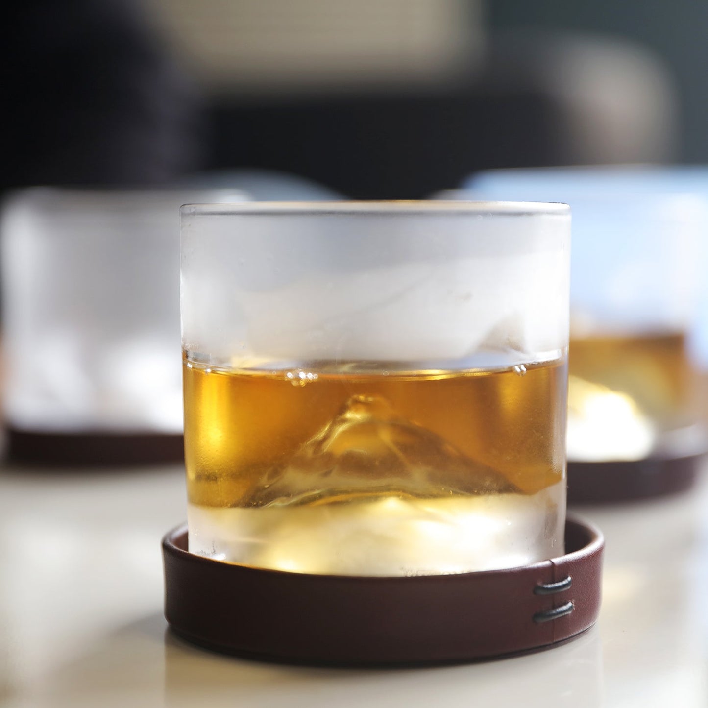 LIITON Fuji Crystal Whiskey Glasses Set of 2