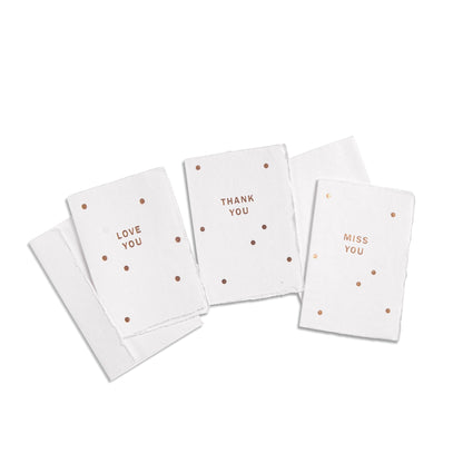 Deckled Gold Foil Cards & Envelopes Box Set - Favorite Little Things Co