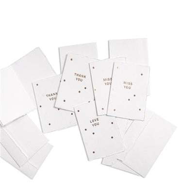 Deckled Gold Foil Cards & Envelopes Box Set - Favorite Little Things Co
