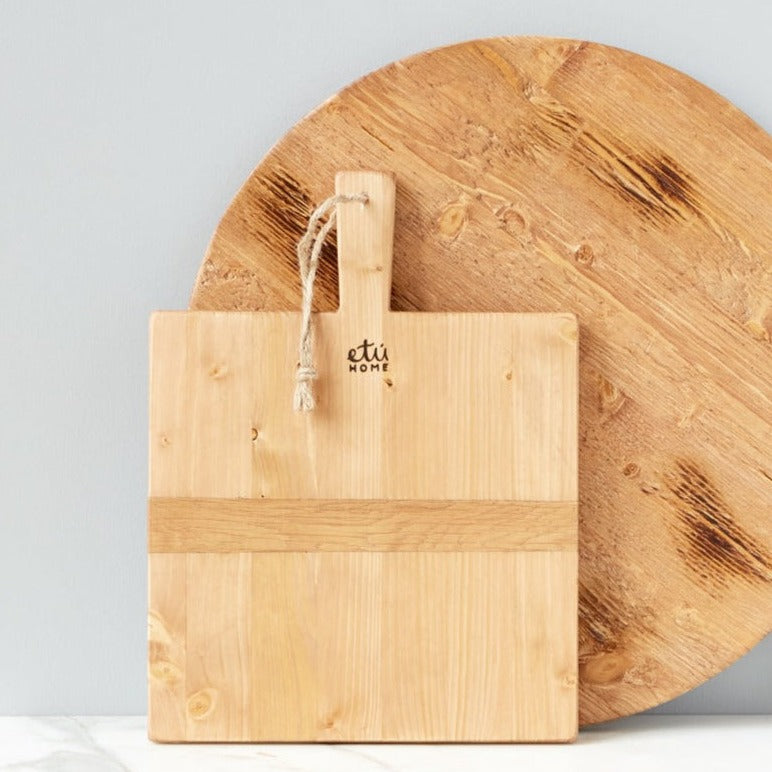 Etu Home Square Pine Charcuterie Board, Small - Favorite Little Things Co