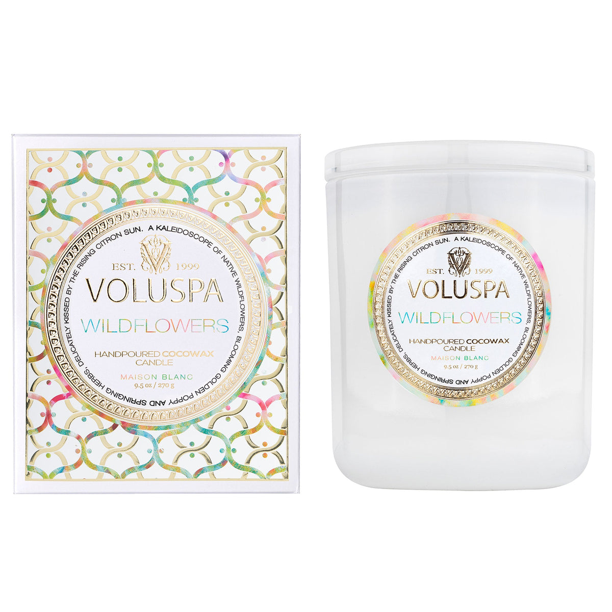 Voluspa Wildflowers Classic Boxed Candle 9.5oz | Favorite Little Things