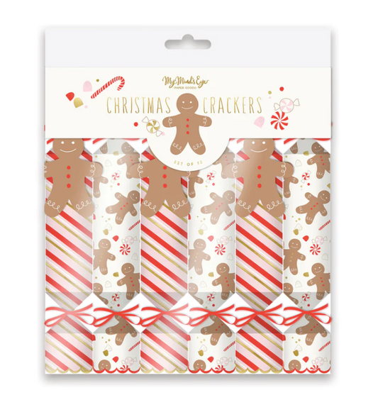Gingerbread & Stripes Christmas Crackers - Favorite Little Things Co