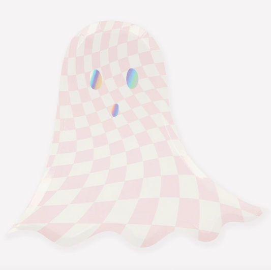 Pink Checker Ghost Plates