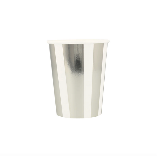 Silver Stripe Cups - Favorite Little Things