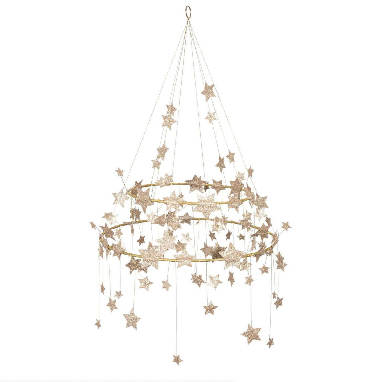 Gold Sparkle Star Chandelier - Favorite Little Things Co