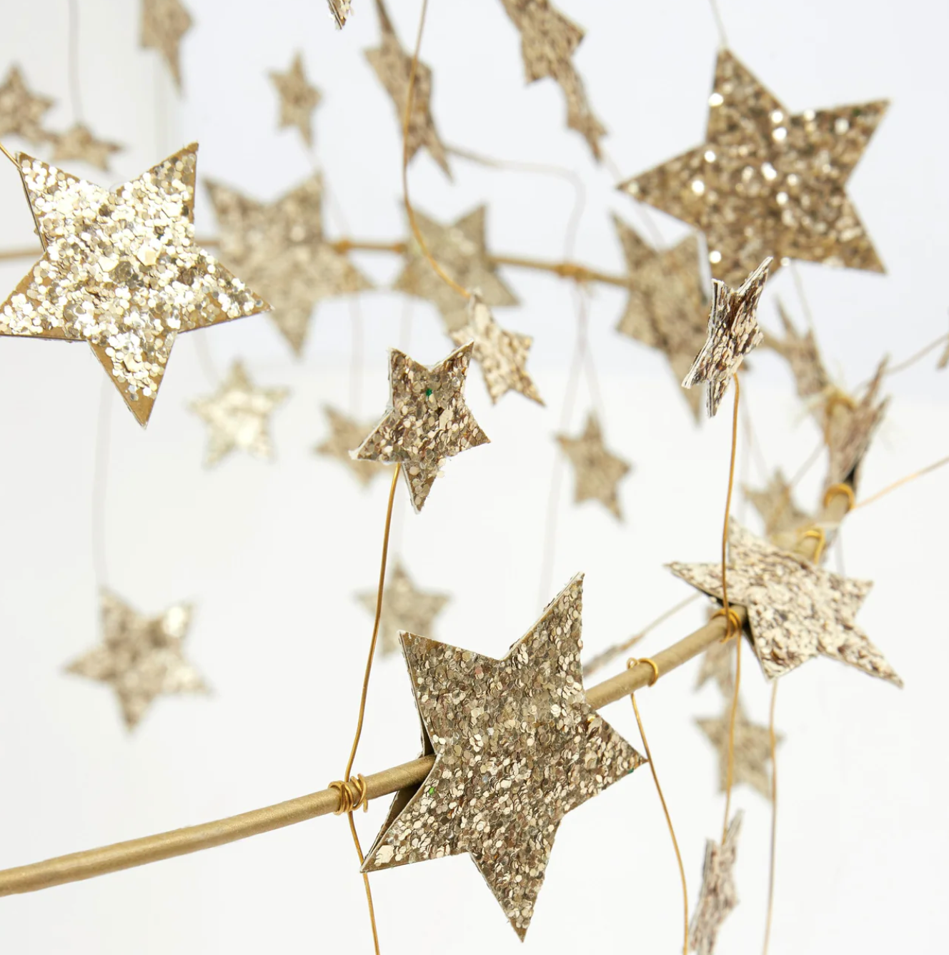 Gold Sparkle Star Chandelier - Favorite Little Things Co