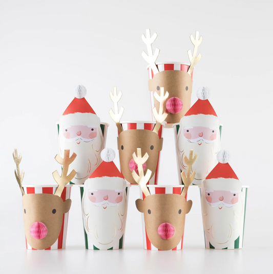 Christmas Honeycomb Cups - Favorite Little Things Co