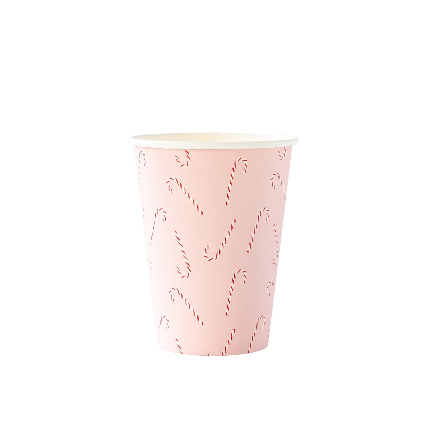 Whimsy Santa Scattered Candy Cane Paper Party Cups