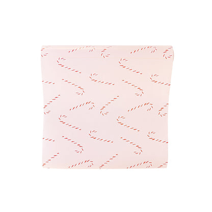 Whimsy Santa Candy Cane Paper Table Runner