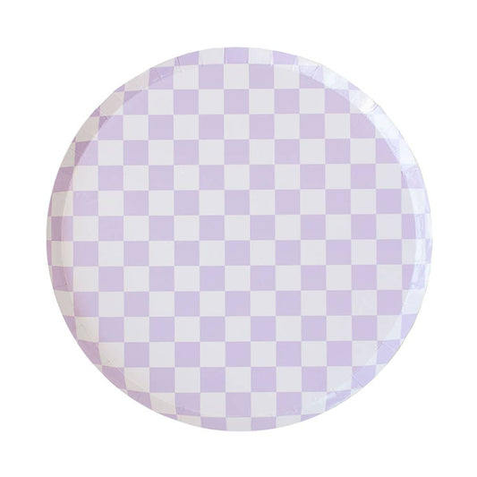 Check It! Purple Posse Plates - 2 Size Options - Favorite Little Things Co