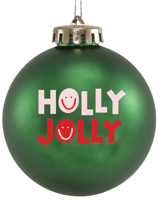 Holly Jolly Shatterproof Ornament