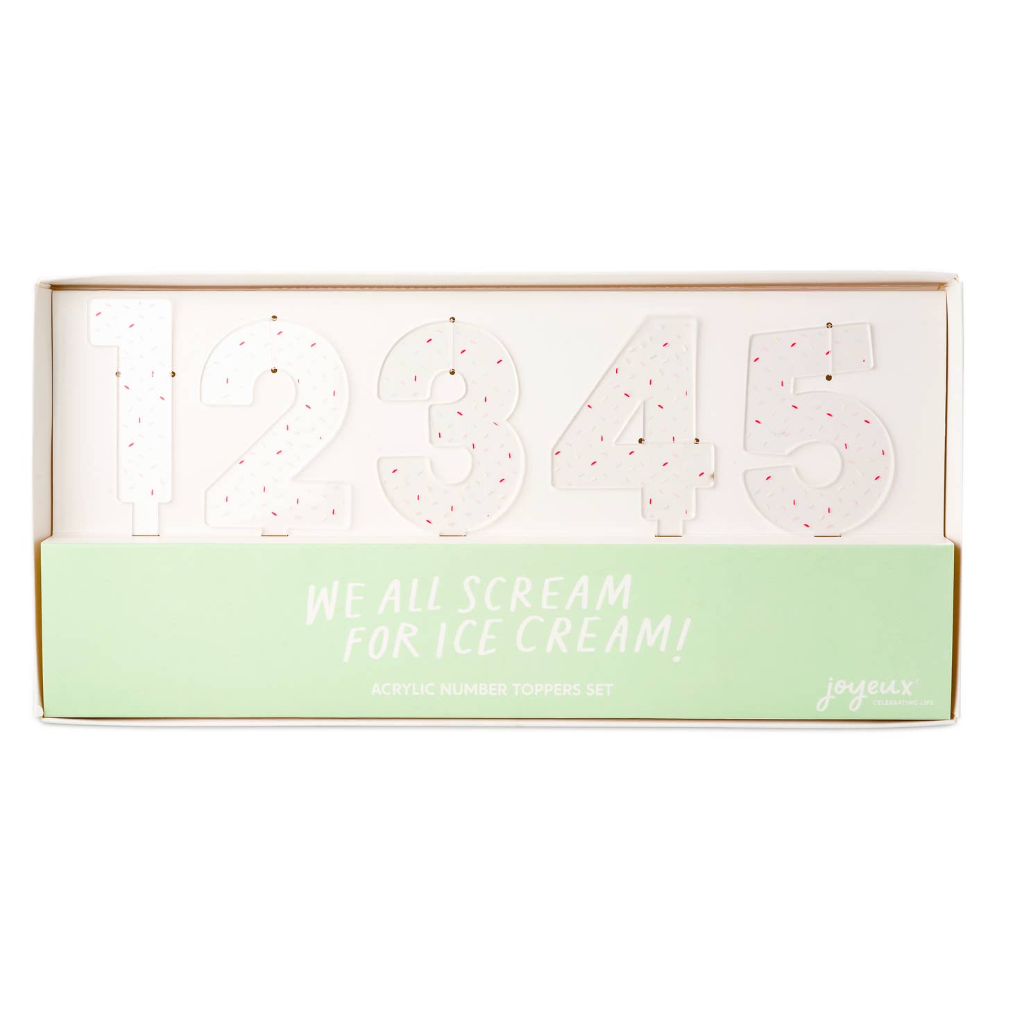 We All Scream For Ice Cream Acrylic Number Set 0-9 | Favorite Little Things