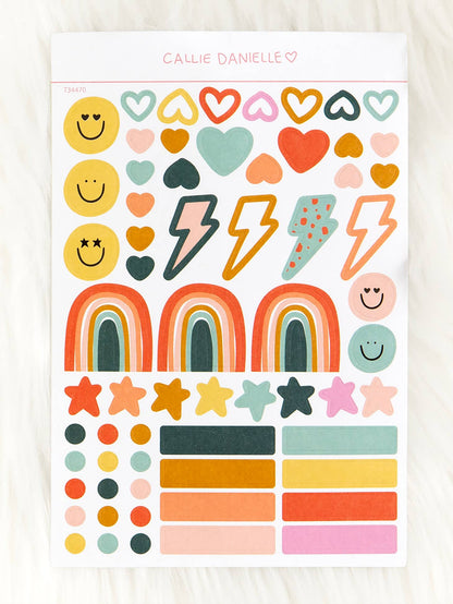 Fun Icons Sticker Sheet - Favorite Little Things Co