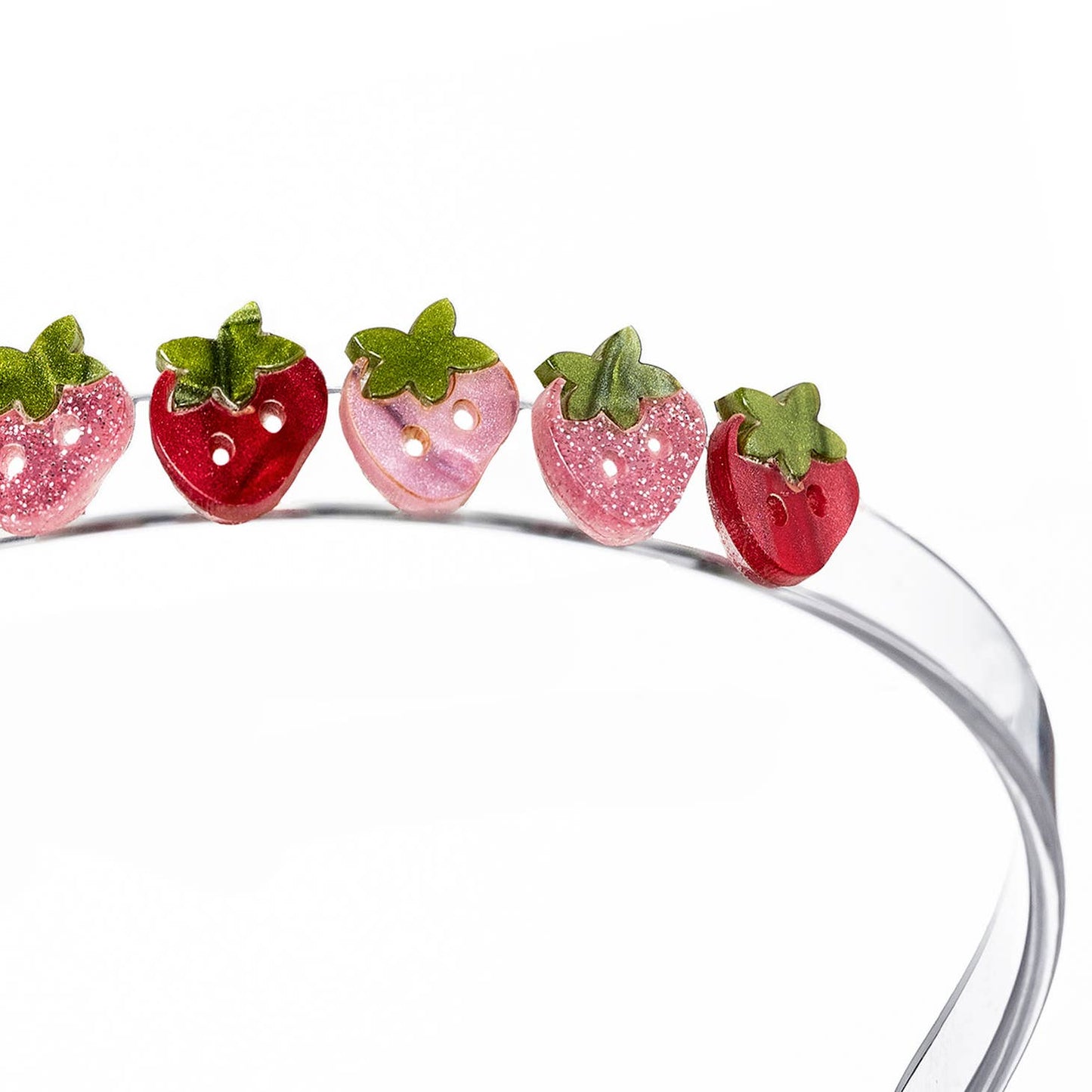 Multi Strawberry Pearlized Headband