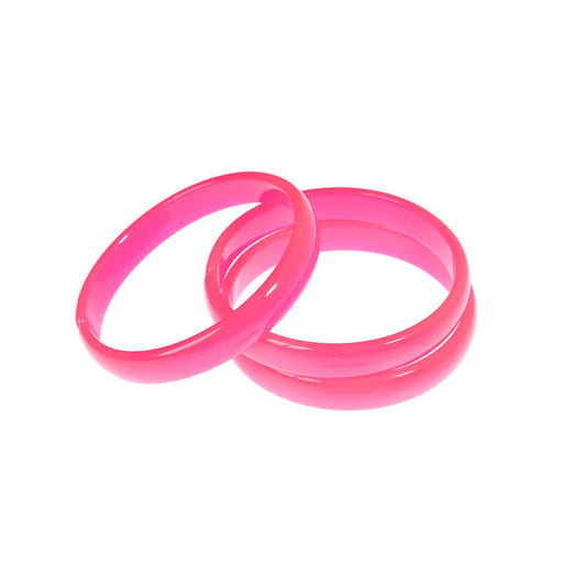 Solid Neon Pink Bangle Set from Favorite Little Things