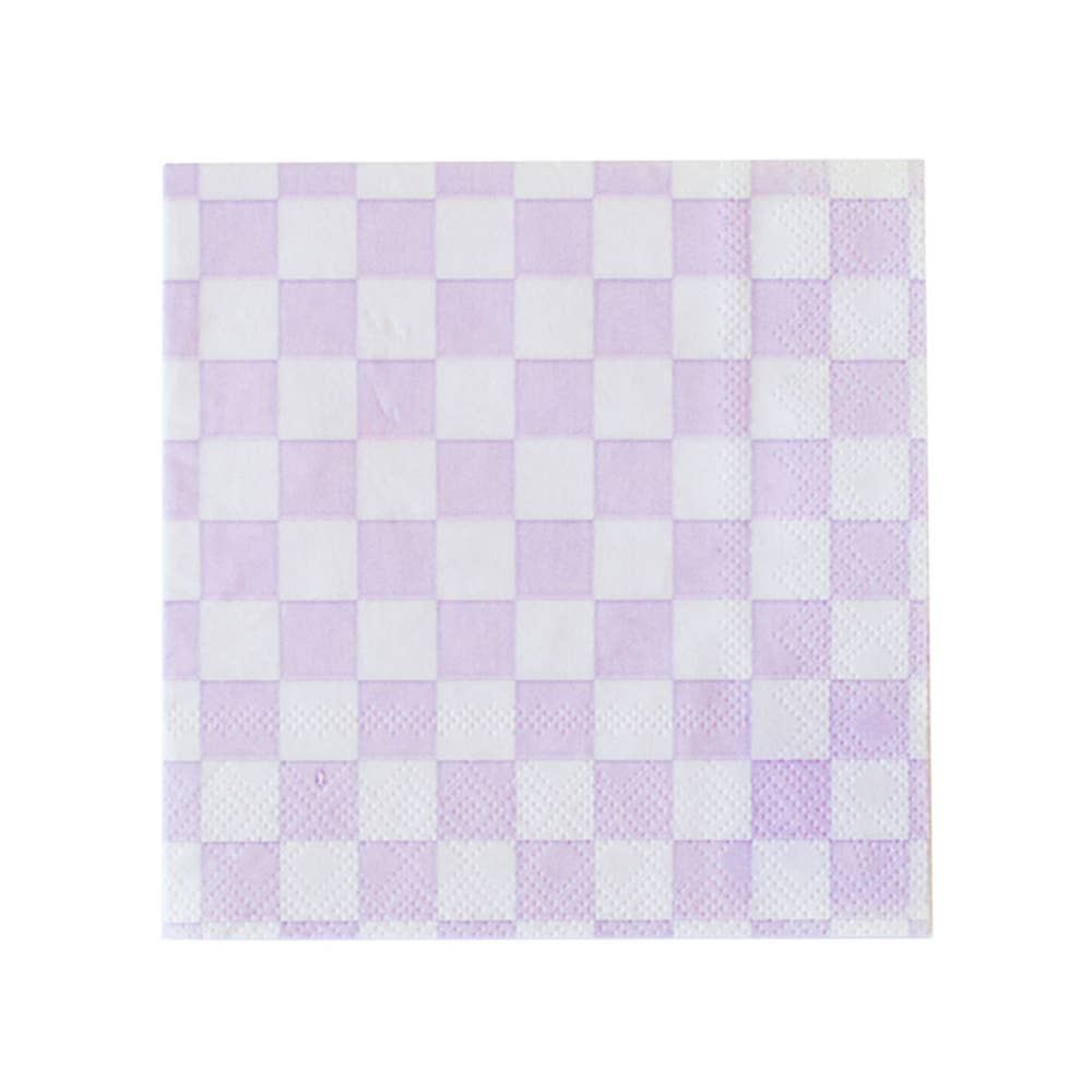 Check It! Purple Posse Large Napkins - Favorite Little Things Co