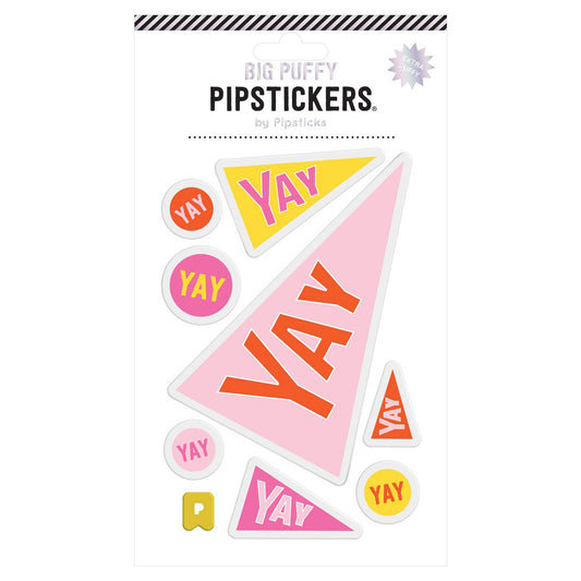Big Puffy Yay Flag Stickers - Favorite Little Things Co