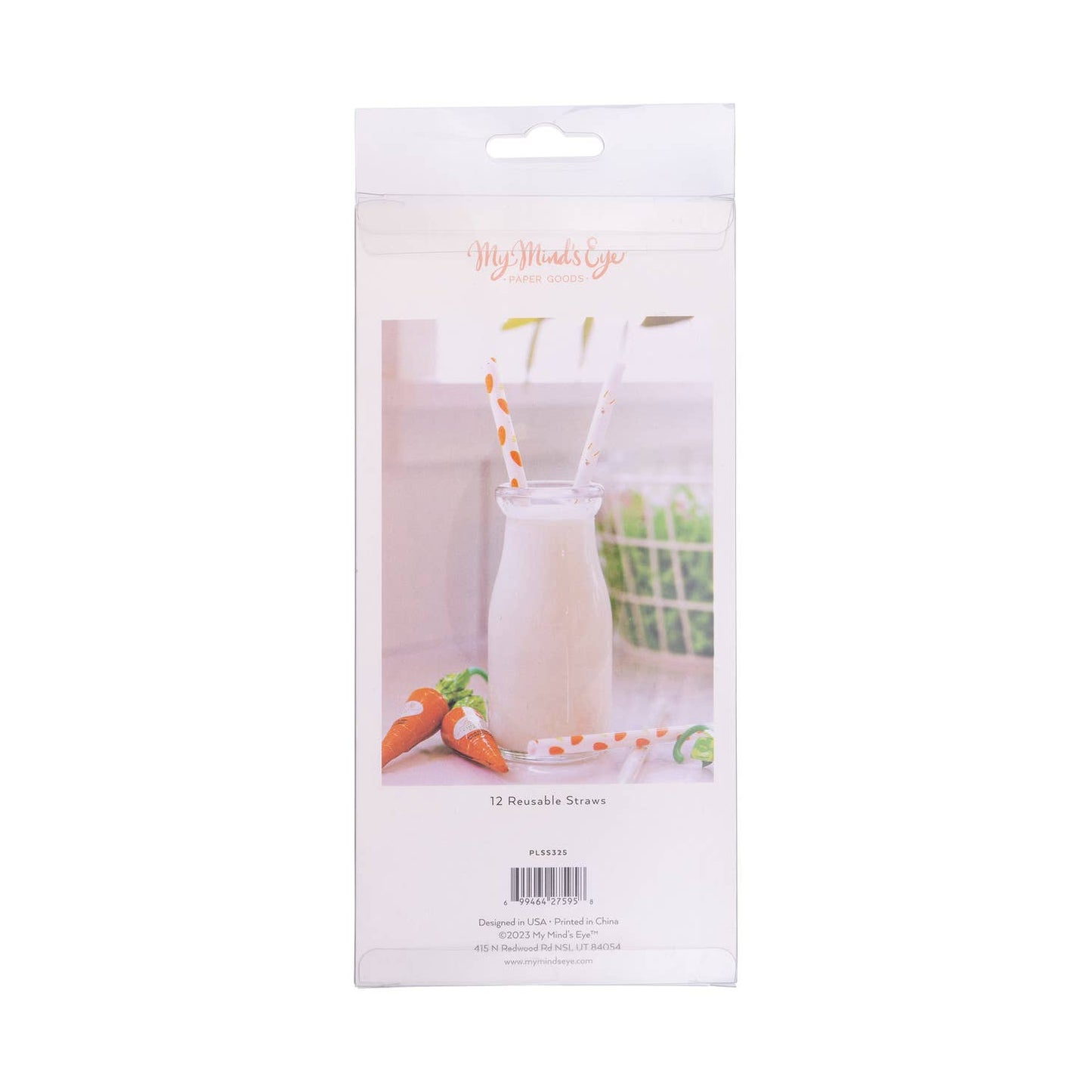 Bunny/Carrot Reusable Straws