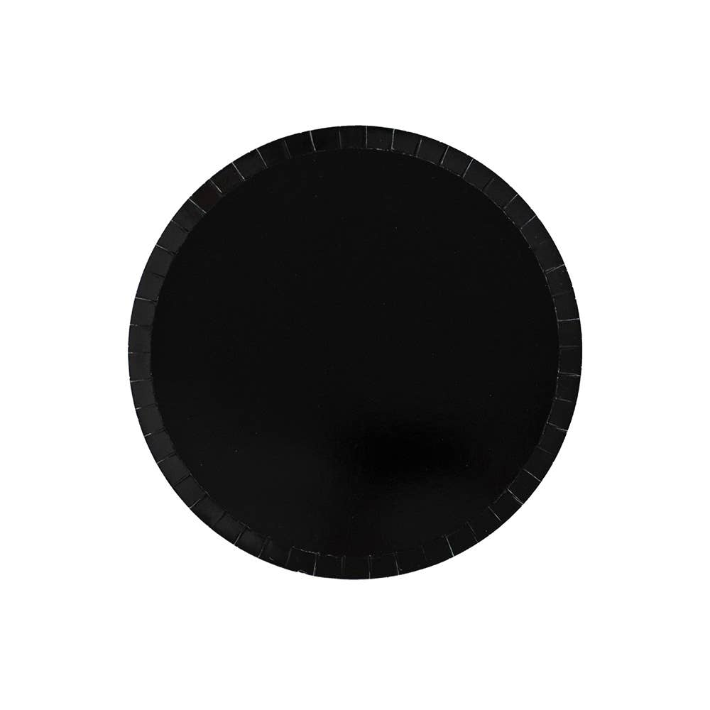 Shade Collection Onyx Paper Plates, available in 2 sizes - Favorite Little Things