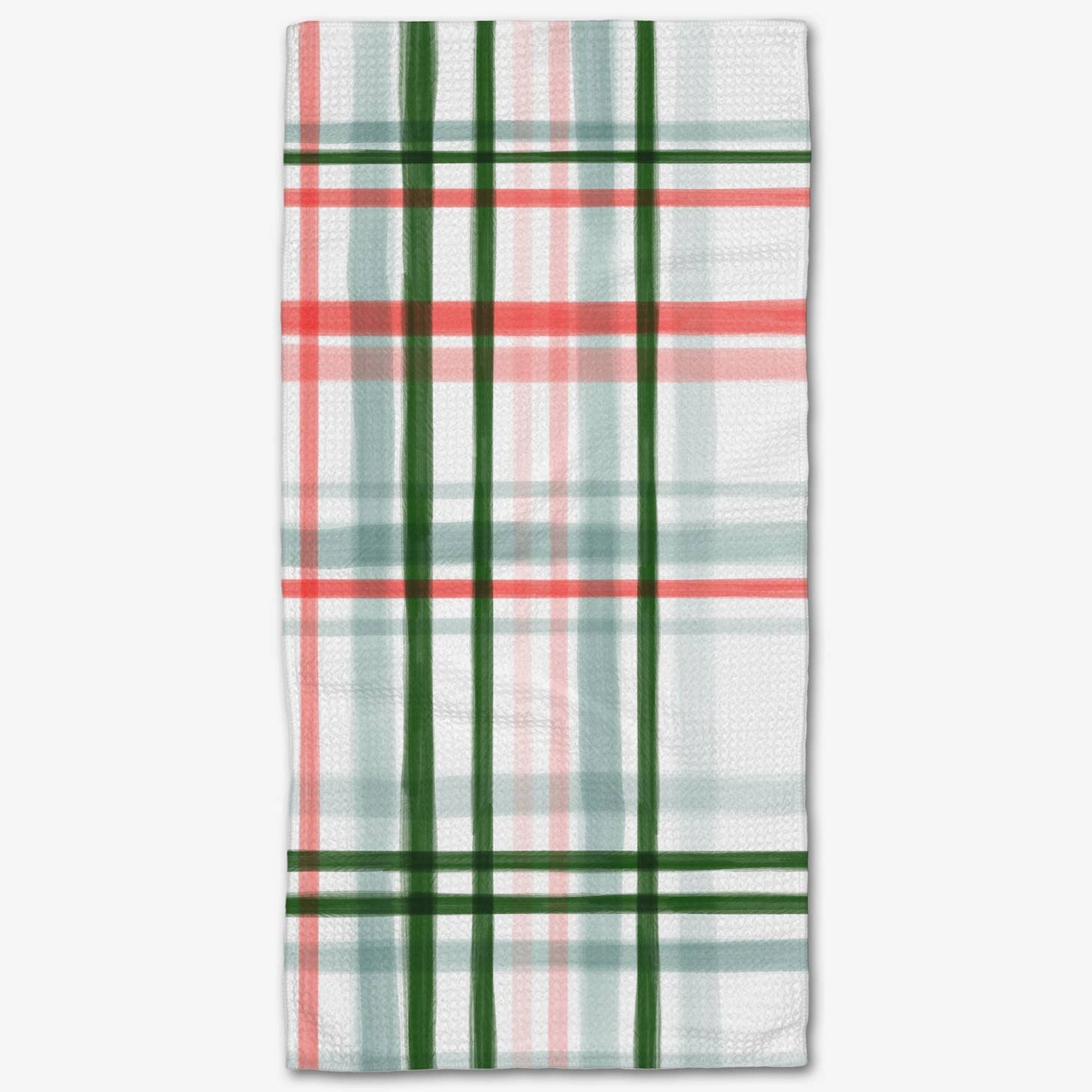 Geometry Peppermint Plaid Small Bar Towel - Favorite Little Things Co
