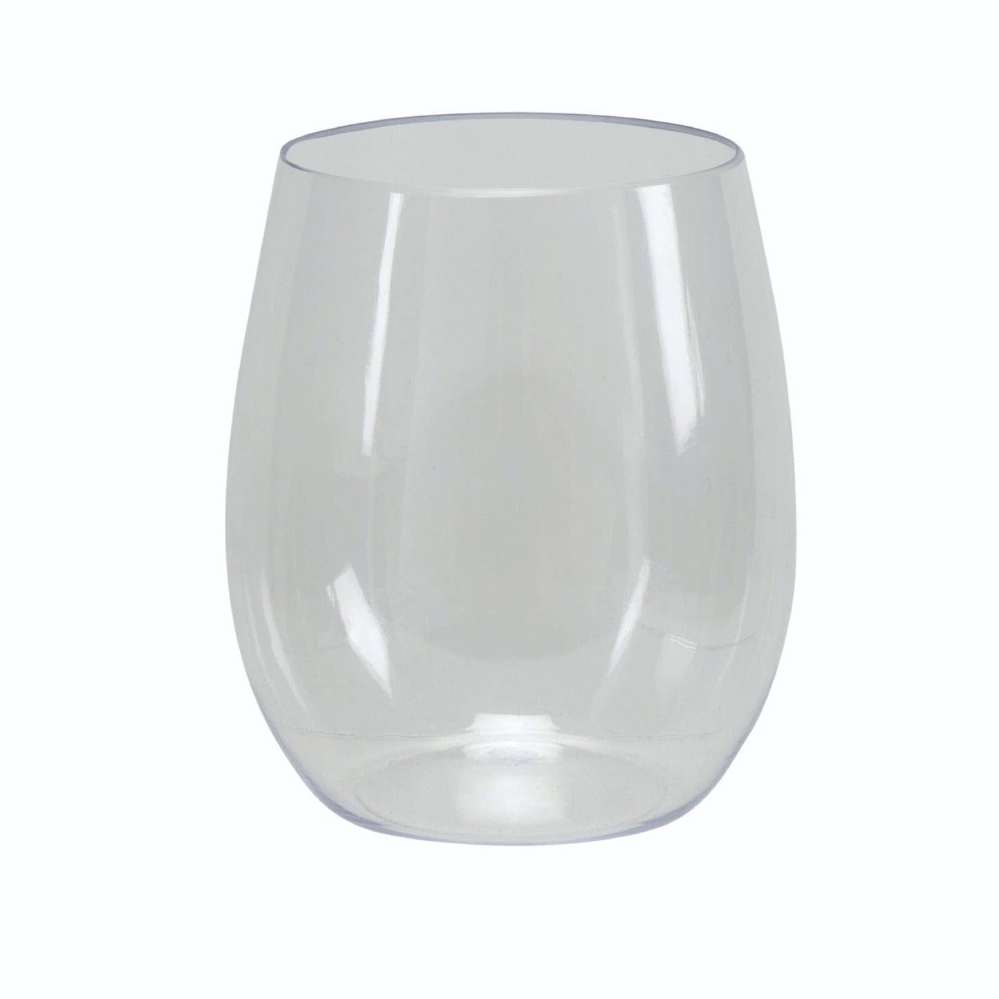 Upscale Round Clear Plastic Wine Cups