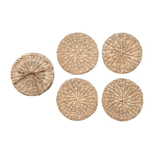 Hand-Woven Seagrass Coasters - Favorite Little Things Co